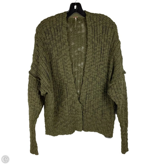 Sweater Cardigan By Free People In Green, Size: S