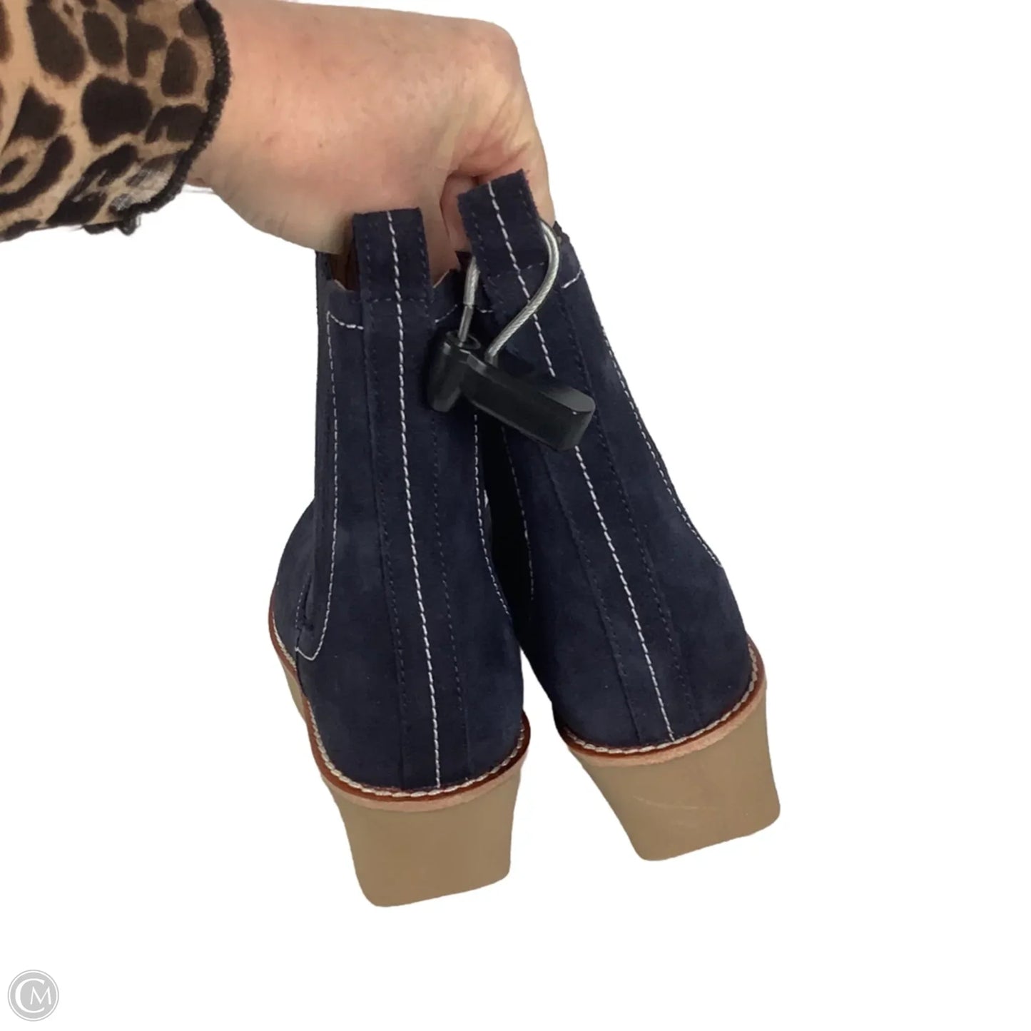 Boots Ankle Flats By Boden In Navy, Size: 37