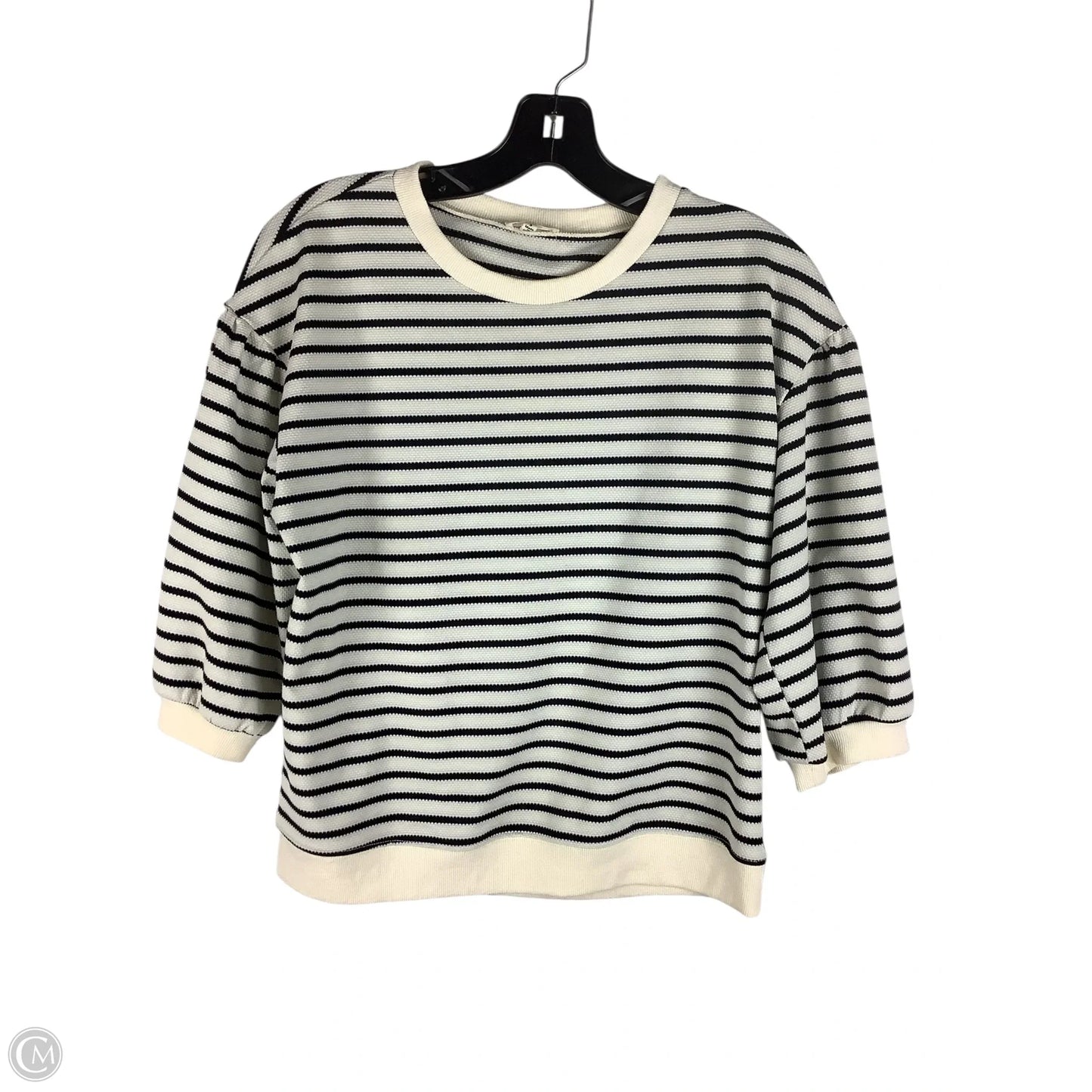 Top Short Sleeve By Jodifl In Striped Pattern, Size: S