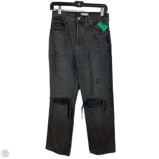 Jeans Straight By Clothes Mentor In Black Denim, Size: 4