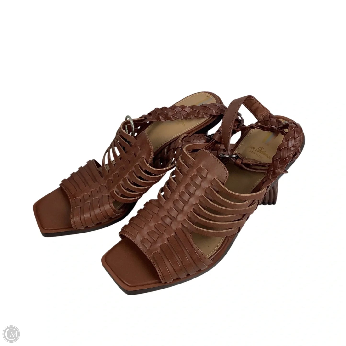 Sandals Heels Block By Sam Edelman In Brown, Size: 8