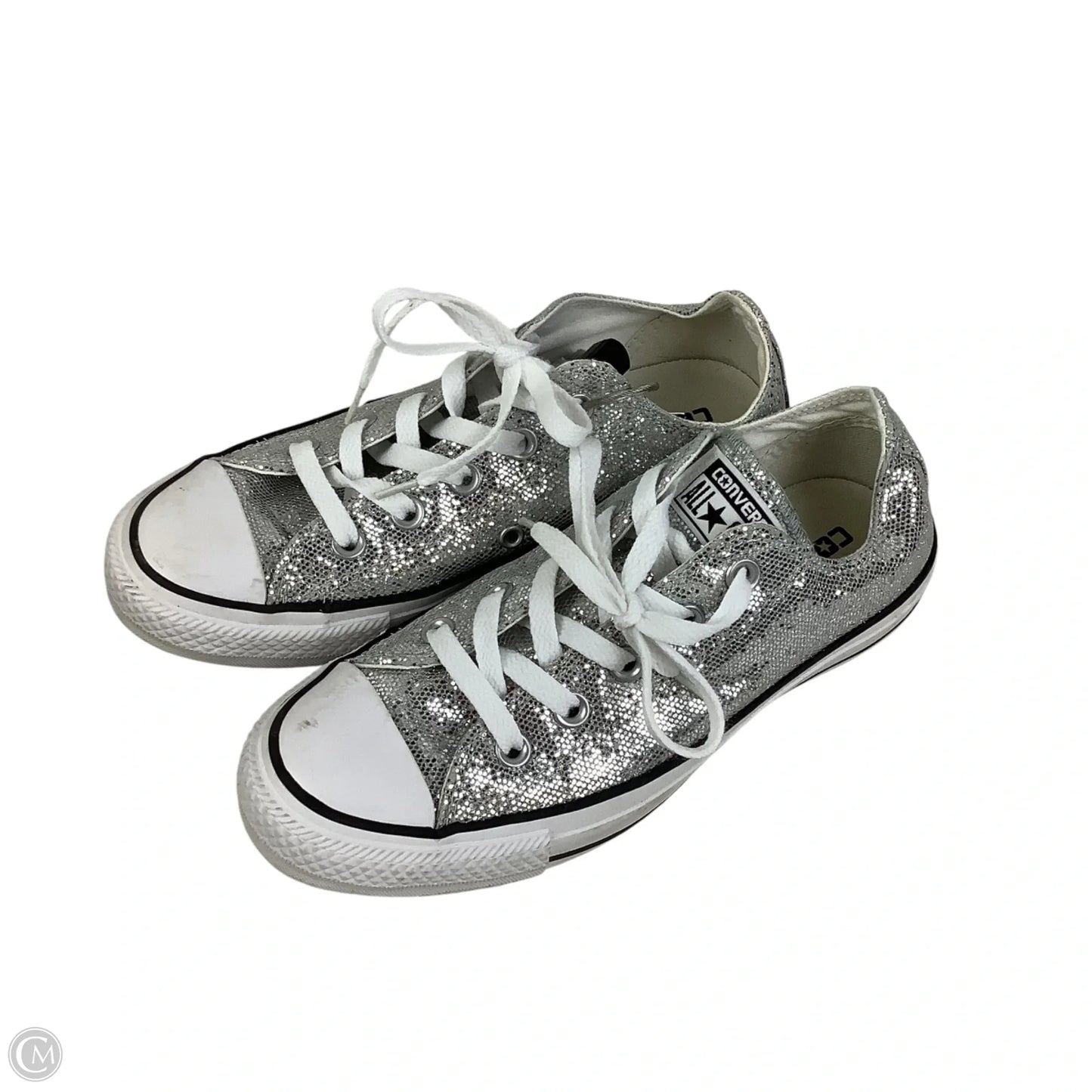 Shoes Sneakers By Converse In Silver, Size: 6