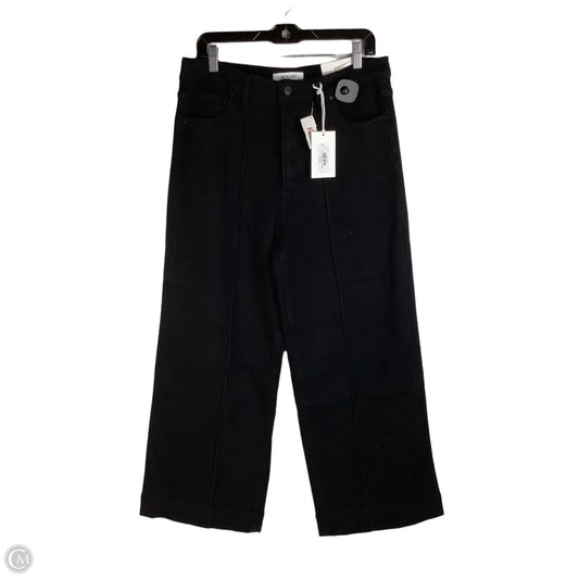 Jeans Wide Leg By Zenana In Black Denim, Size: 12 (31)