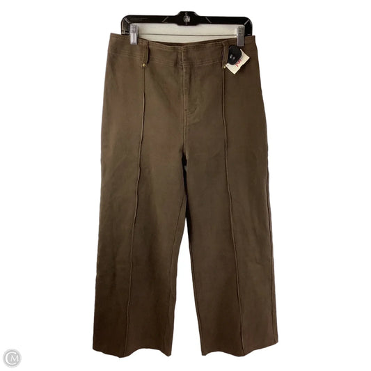 Jeans Wide Leg By Entro In Brown, Size: L