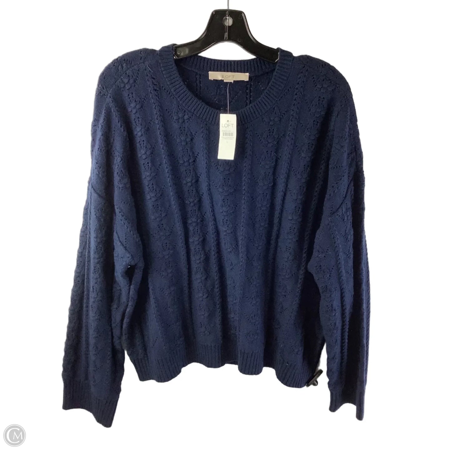 Sweater By Loft In Blue, Size: L