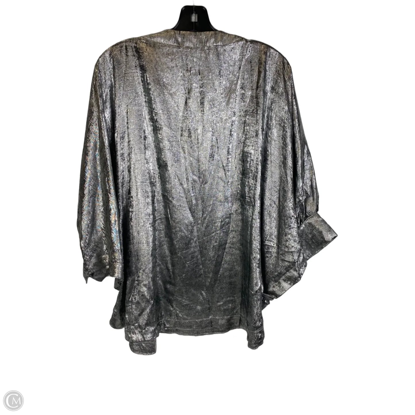Top 3/4 Sleeve By Jodifl In Silver, Size: M