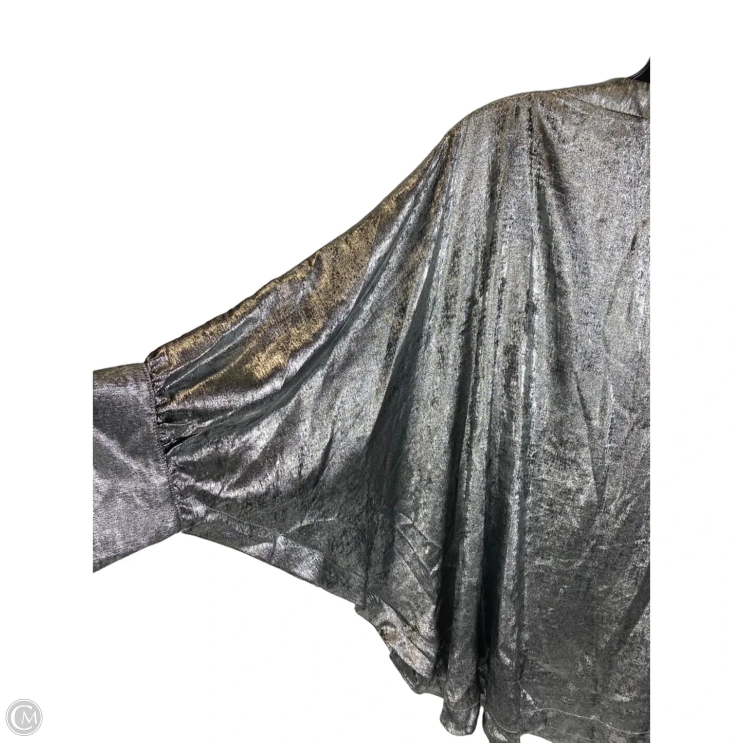 Top 3/4 Sleeve By Jodifl In Silver, Size: M
