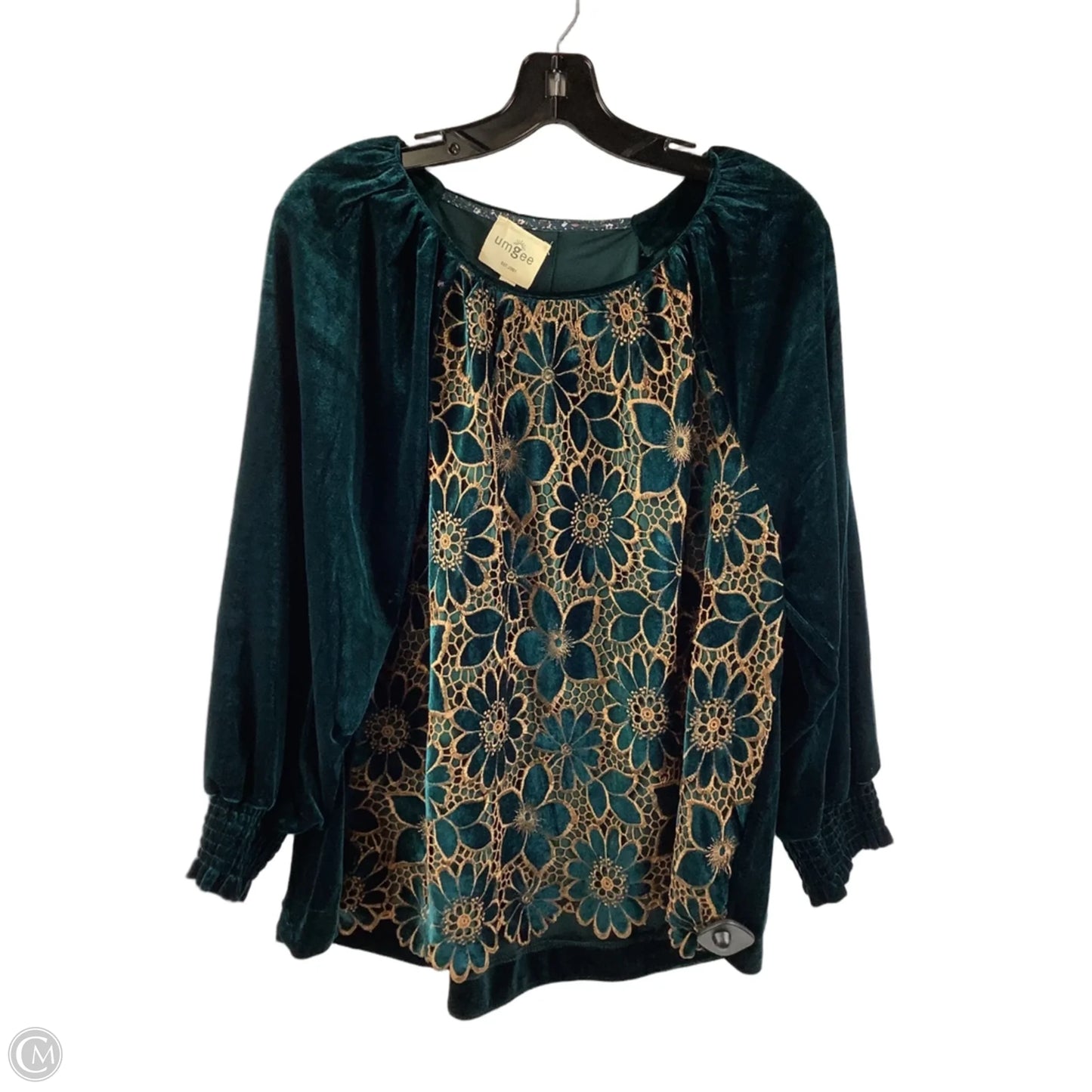Top Long Sleeve By Umgee In Green, Size: L