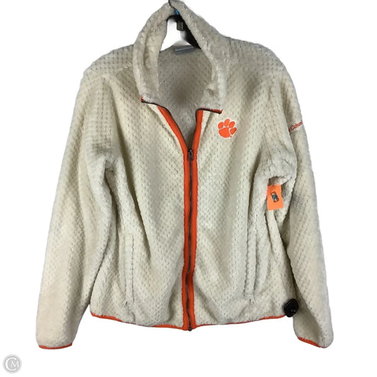 Jacket Fleece By Columbia In White, Size: L