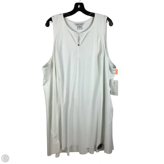 Athletic Dress By Athleta In White, Size: 3x