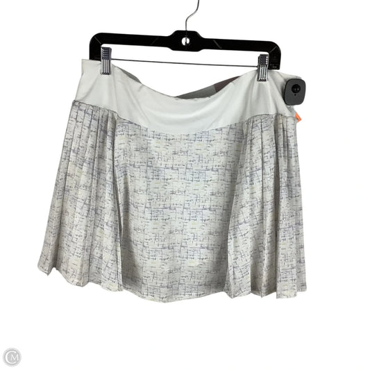 Athletic Skort By Calia In White, Size: Xxl