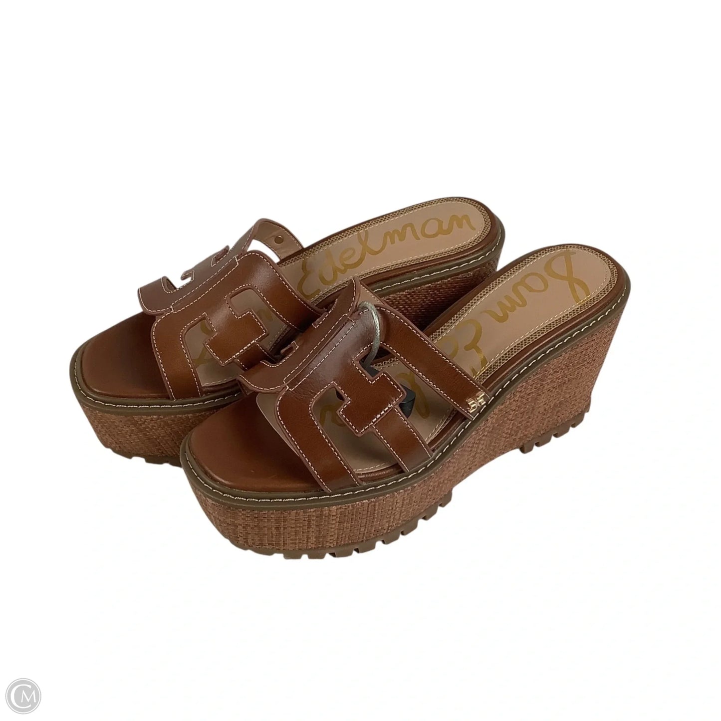 Shoes Heels Wedge By Sam Edelman In Brown, Size: 7.5