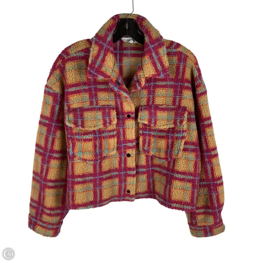 Jacket Faux Fur & Sherpa By Cmc In Pink, Size: M