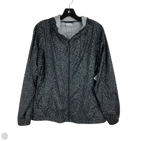 Jacket Windbreaker By Columbia In Grey, Size: M
