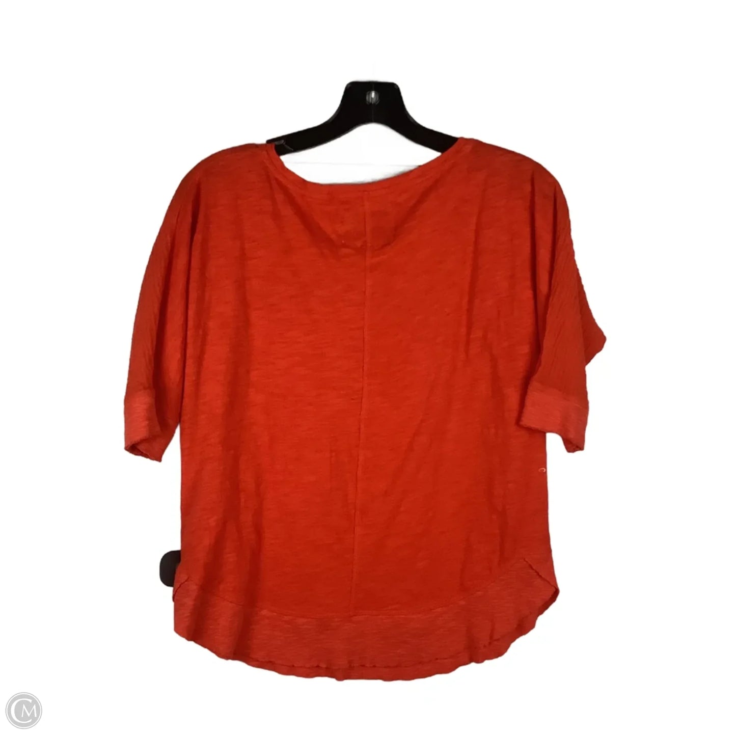 Top Short Sleeve By Anthropologie In Orange, Size: Xs