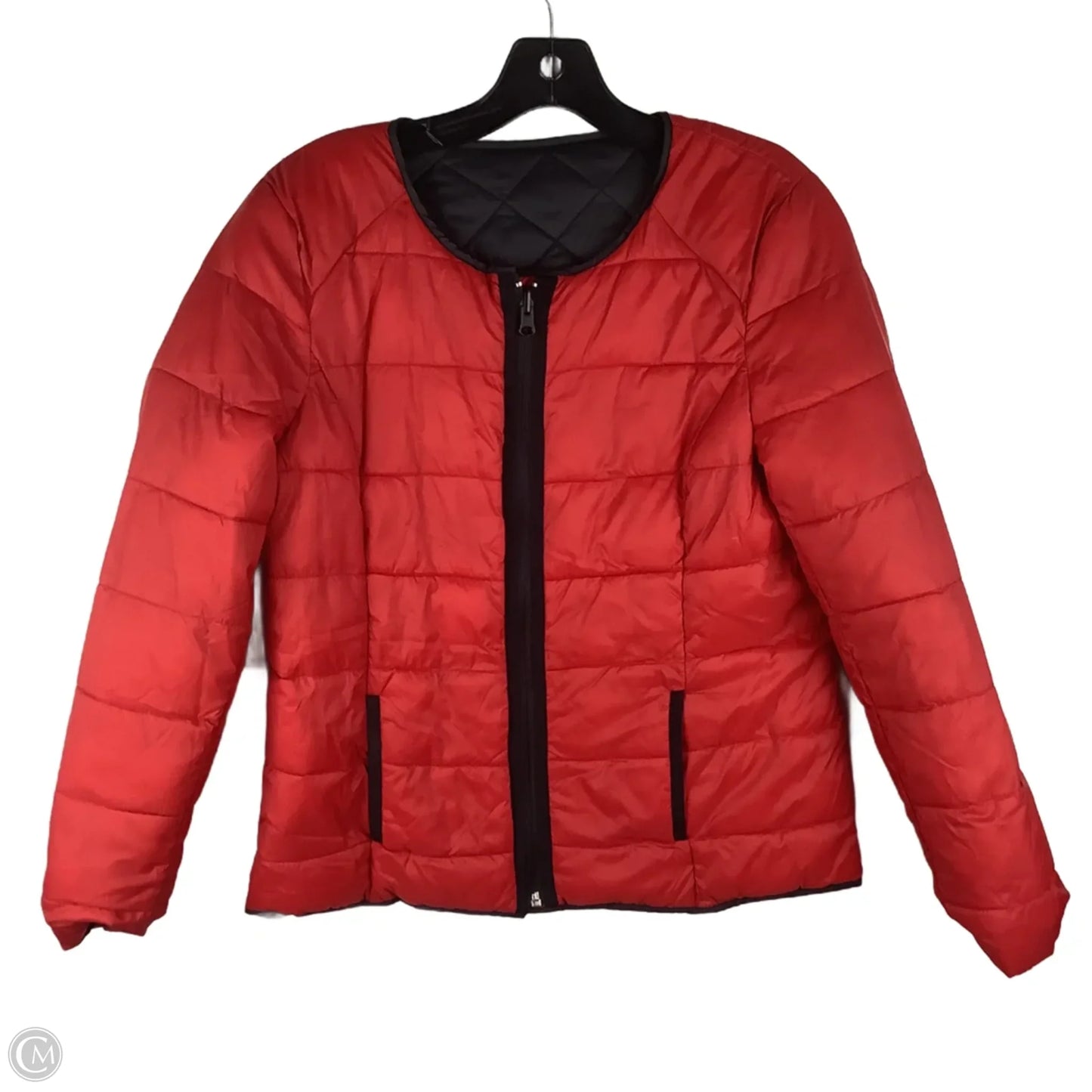 Reversible Jacket Puffer & Quilted By Crown And Ivy In Black, Size: M