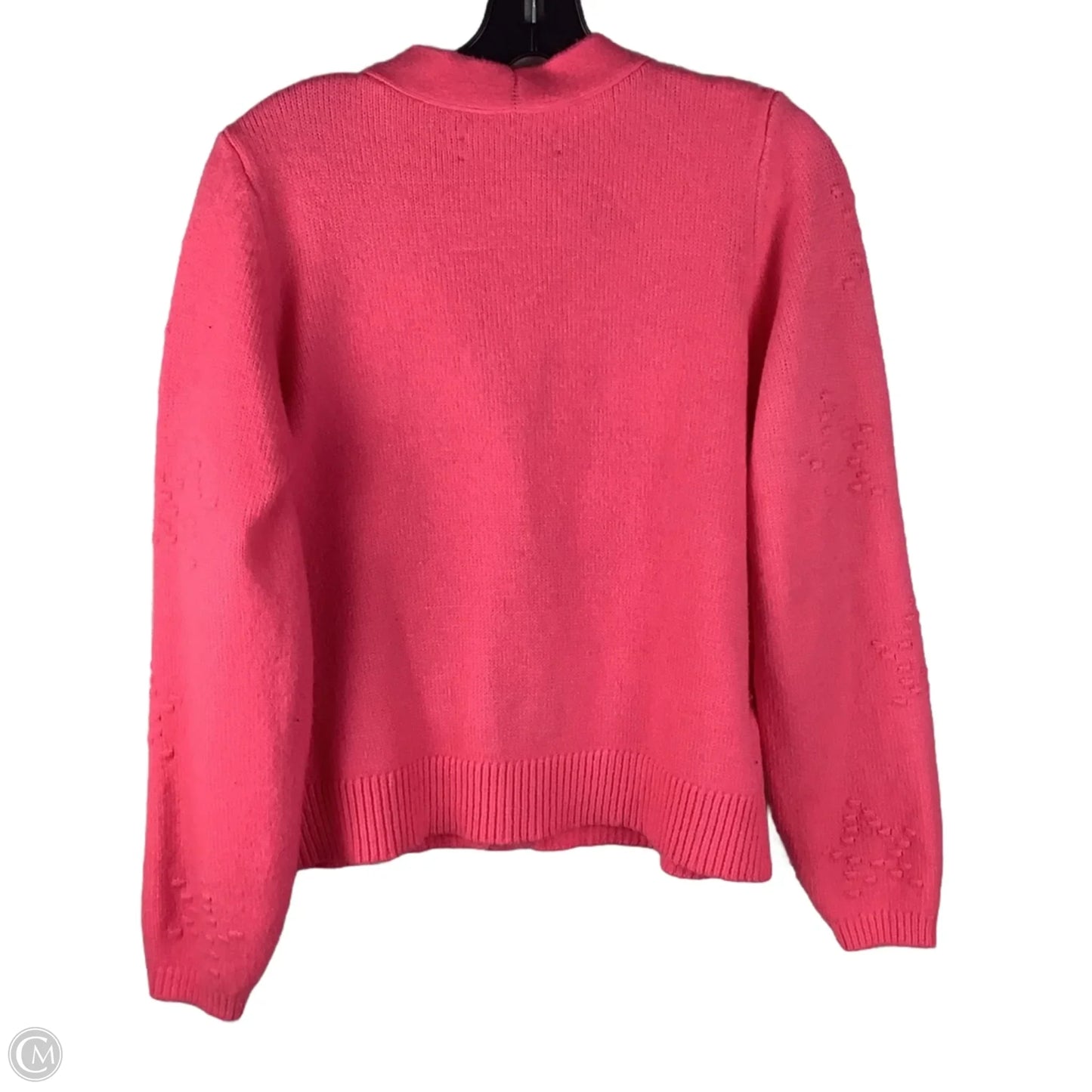 Sweater Cardigan By Loft In Pink, Size: M
