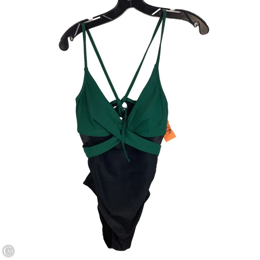 Swimsuit By Cupshe In Black & Green, Size: M