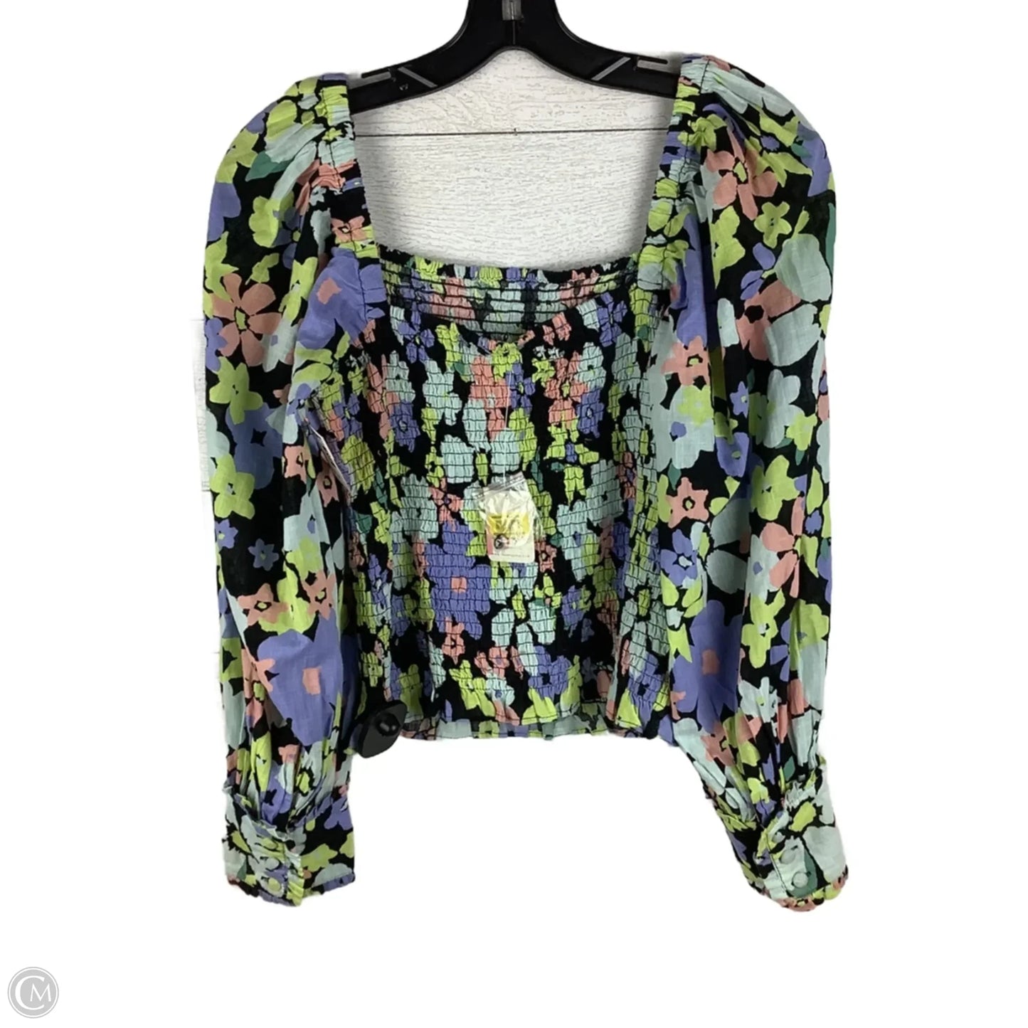 Top Long Sleeve By Free People In Black, Size: S