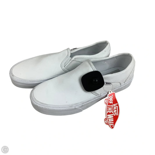 Shoes Flats By Vans In White, Size: 8.5