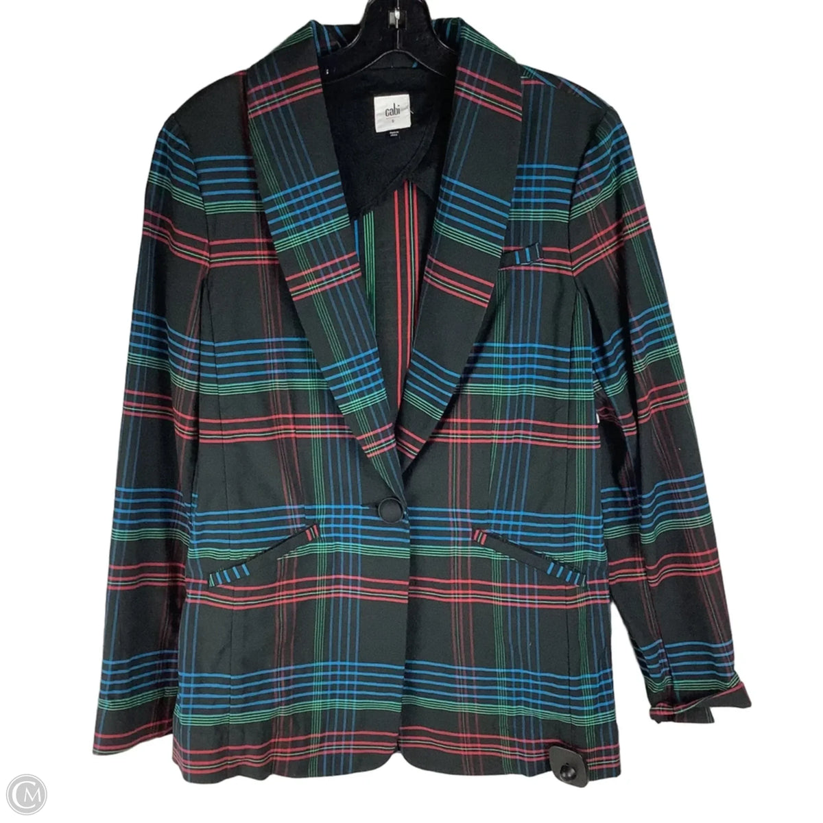 Blazer By Cabi In Plaid Pattern, Size: S