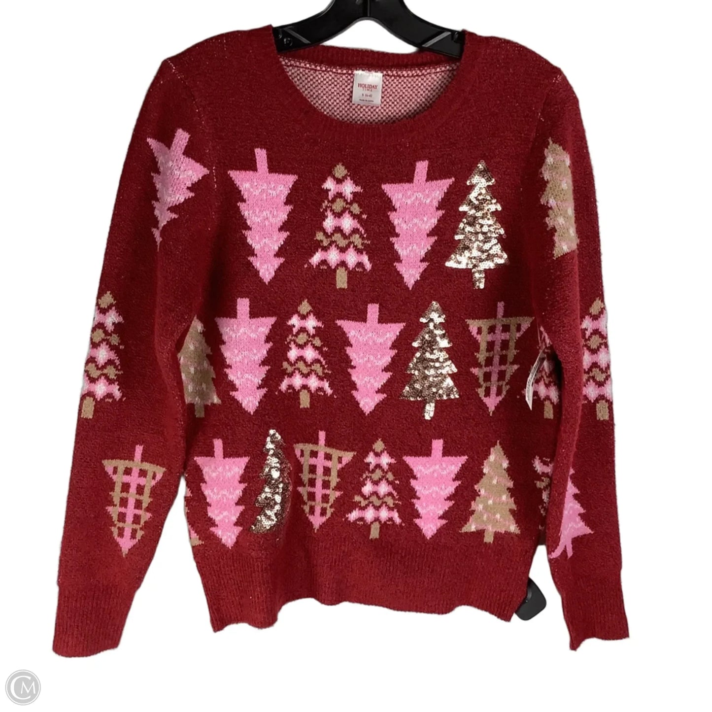 Sweater By Holiday Time In Red, Size: S