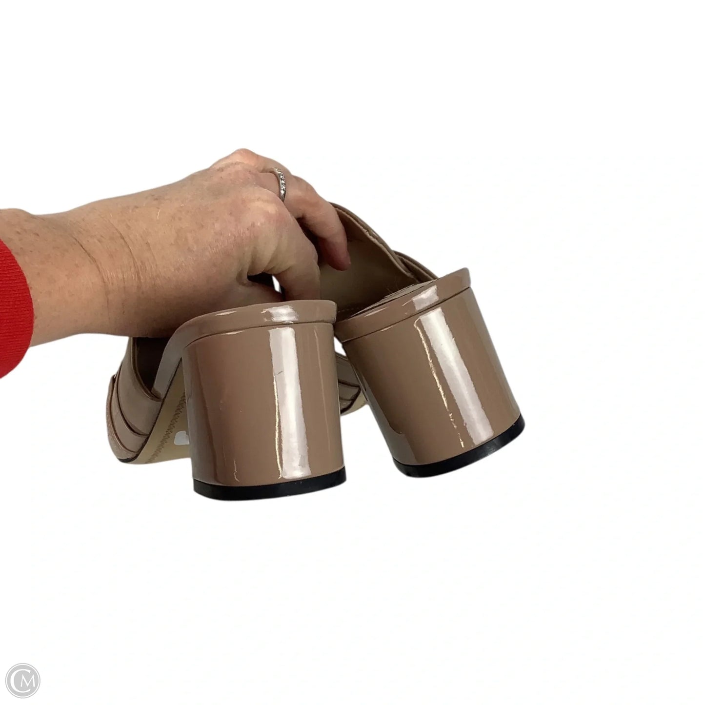 Sandals Designer By Karl Lagerfeld In Beige, Size: 8