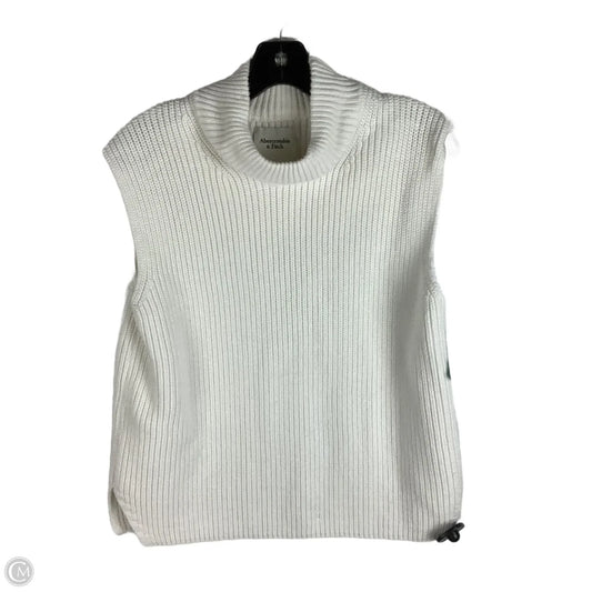Vest Sweater By Abercrombie And Fitch In White, Size: M