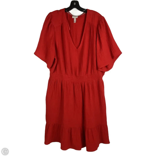 Dress Casual Maxi By Knox Rose In Red, Size: Xl