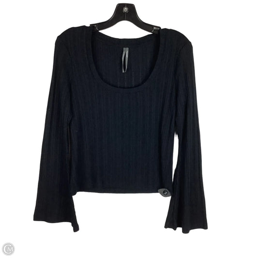 Top Long Sleeve By Anthropologie In Black, Size: M
