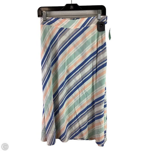 Skirt Maxi By Loft In Striped Pattern, Size: 8