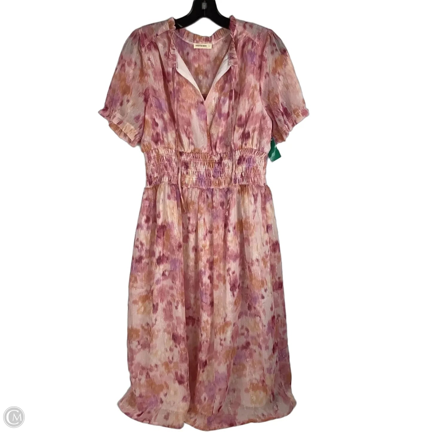 Dress Casual Maxi By Andthewhy In Pink, Size: L