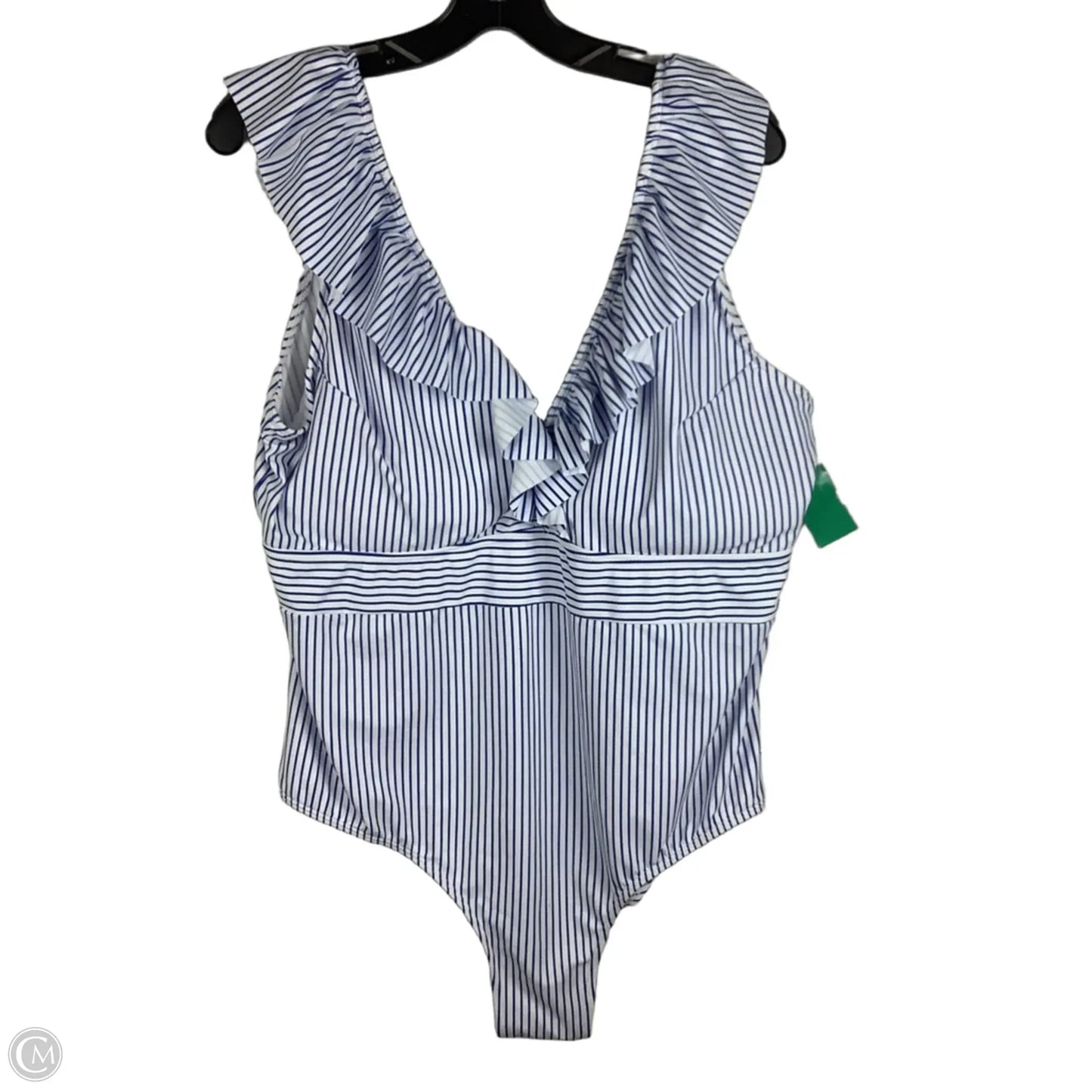 Swimsuit By Shein In Striped Pattern, Size: 4x