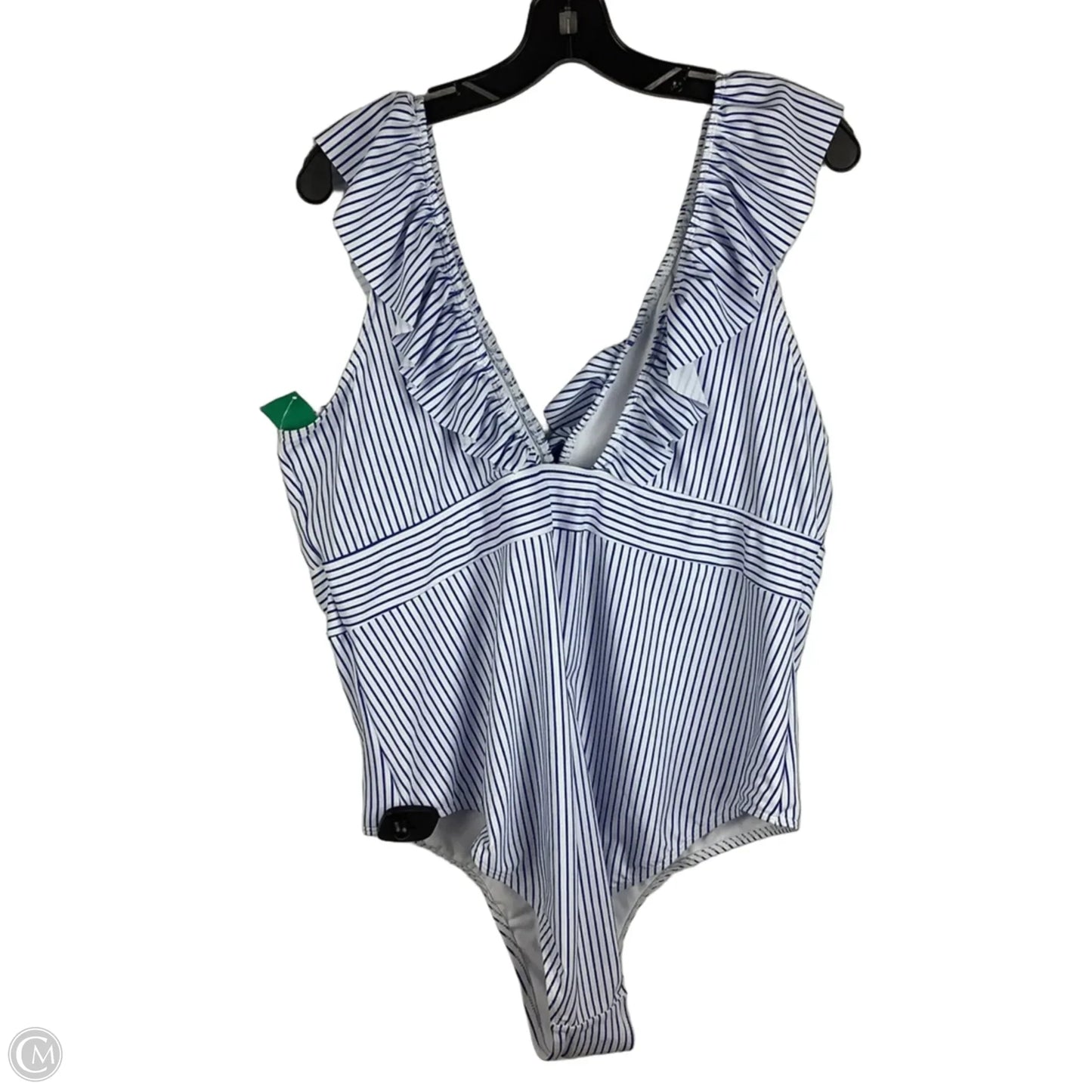 Swimsuit By Shein In Striped Pattern, Size: 4x
