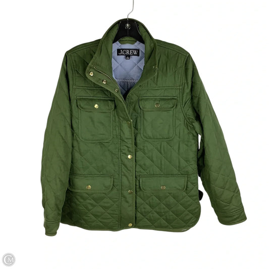 Jacket Puffer & Quilted By J. Crew In Green, Size: M