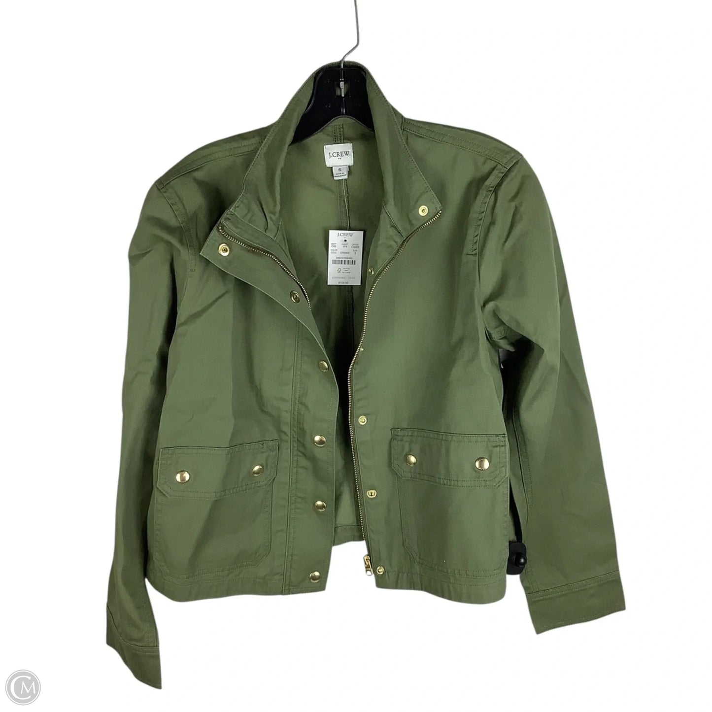 Jacket Shirt By J. Crew In Green, Size: S