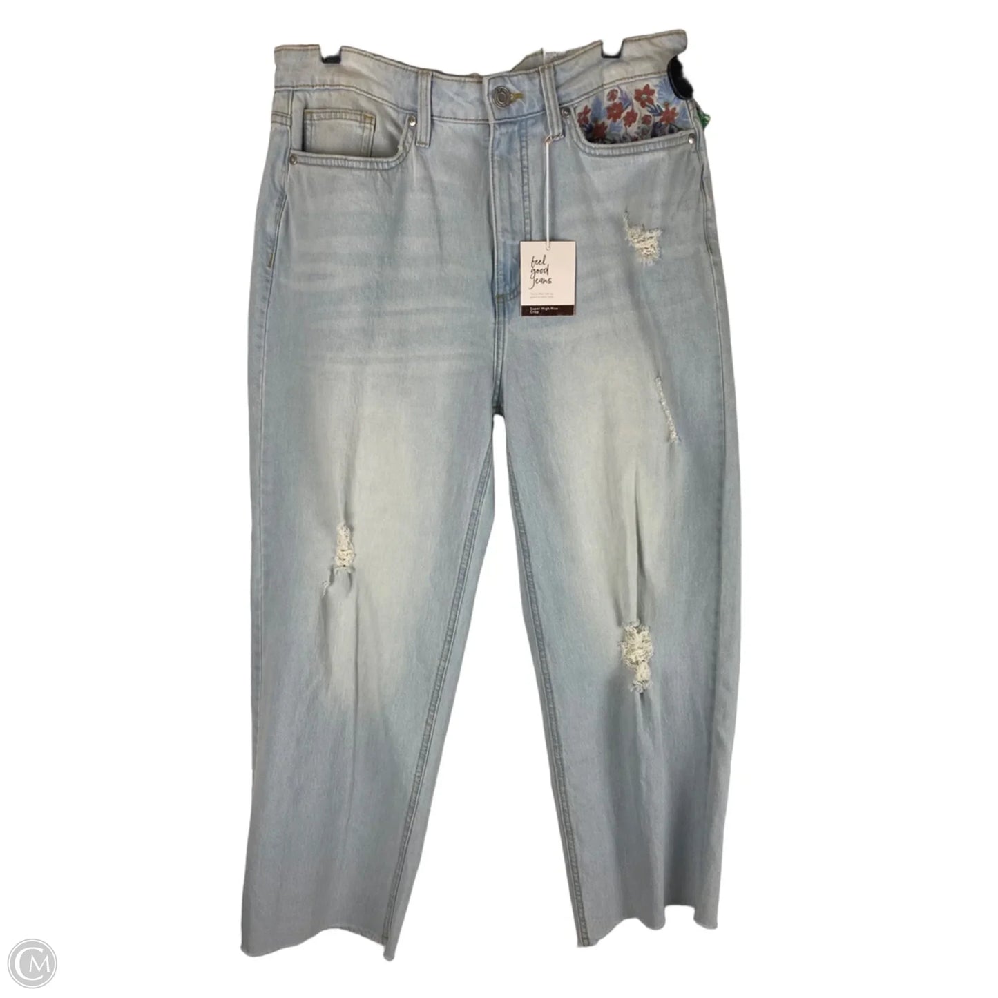 Jeans Straight By Lc Lauren Conrad In Blue Denim, Size: 12