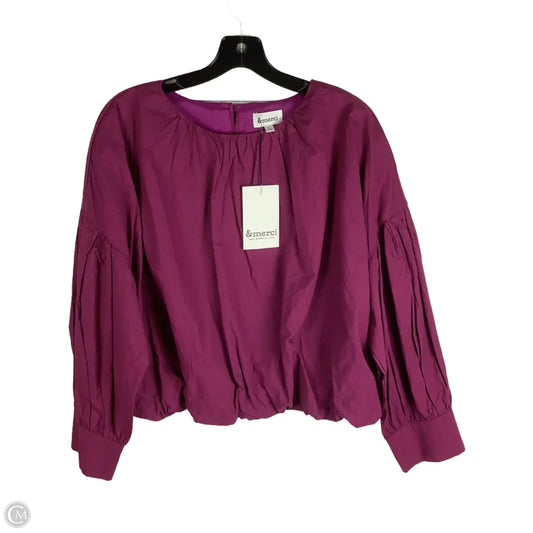 Top Long Sleeve By &merci In Pink, Size: L