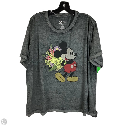 Top Short Sleeve By Lucky Brand In Grey, Size: 2x