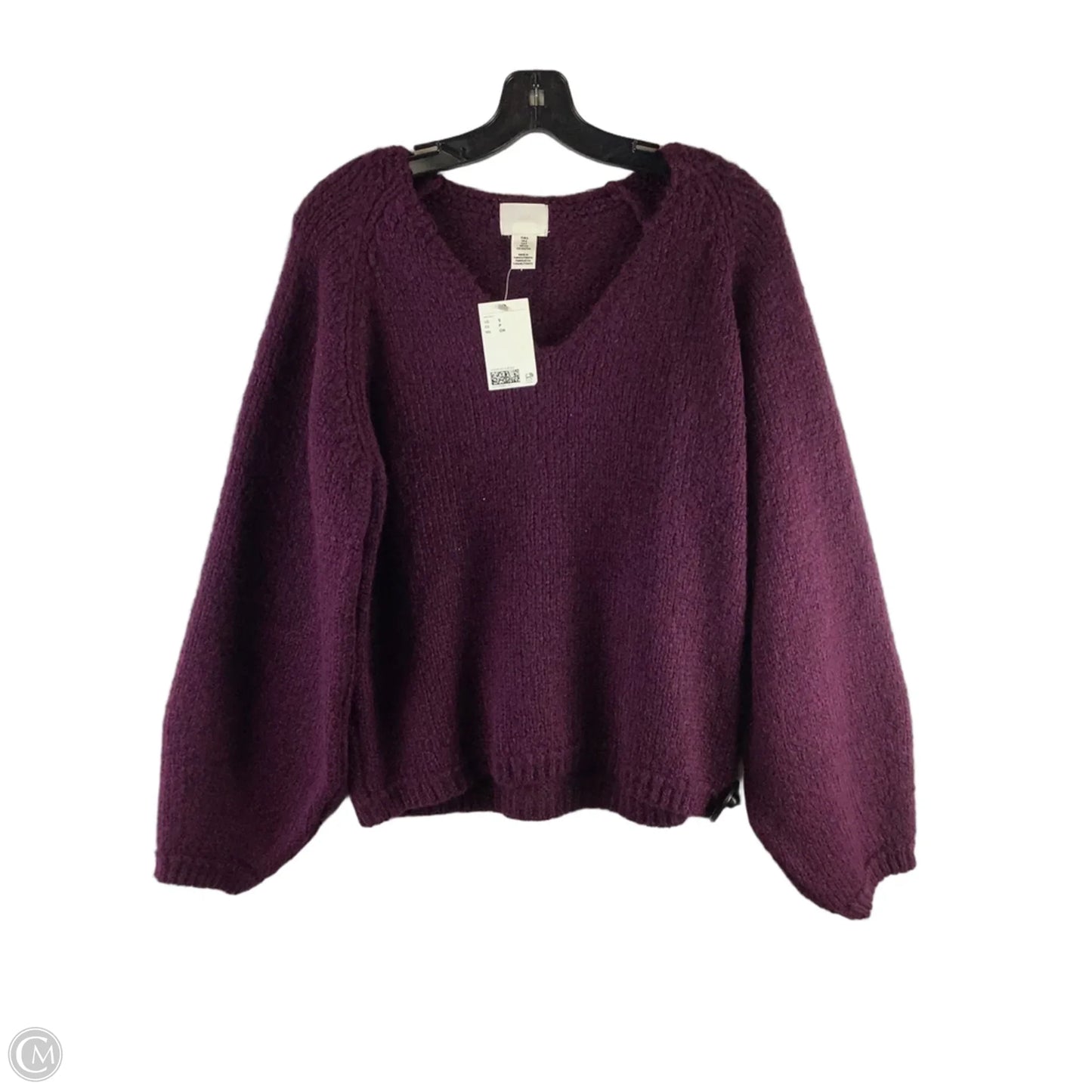 Sweater By H&m In Purple, Size: S