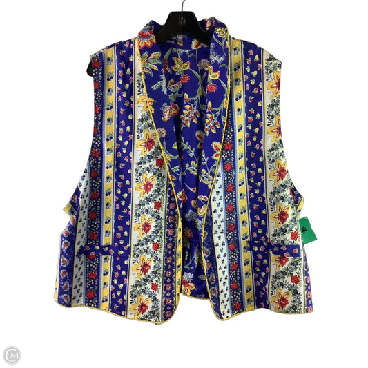 Vest Other By Clothes Mentor In Blue, Size: L