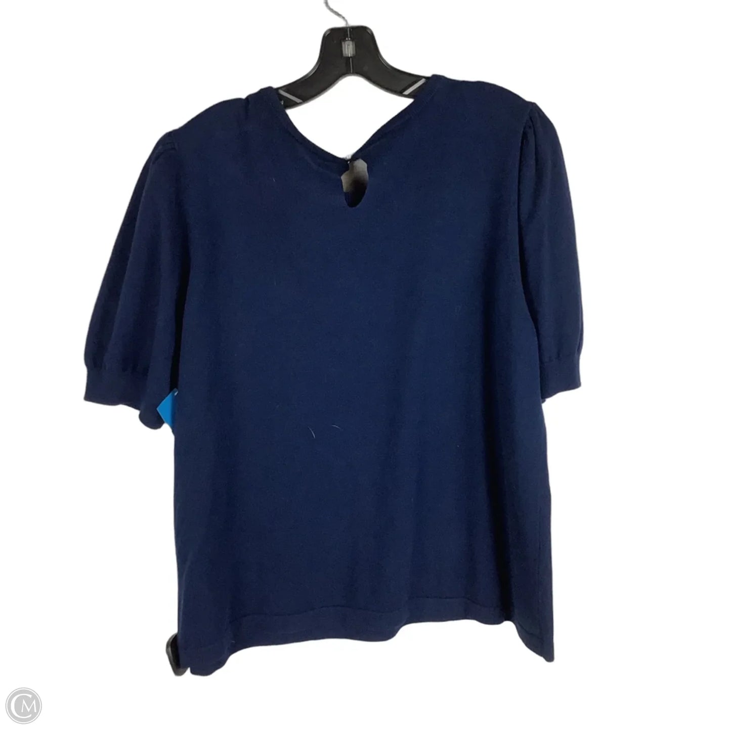 Top Short Sleeve By Vince Camuto In Navy, Size: Xxl