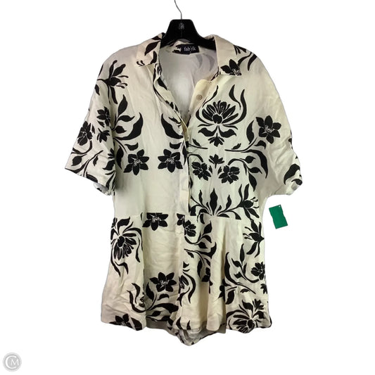 Romper By Fabrik In Black & Cream, Size: S
