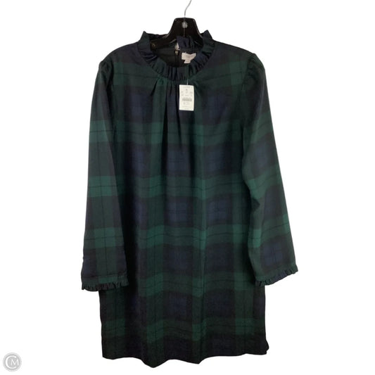 Dress Work By J. Crew In Blue & Green, Size: 14