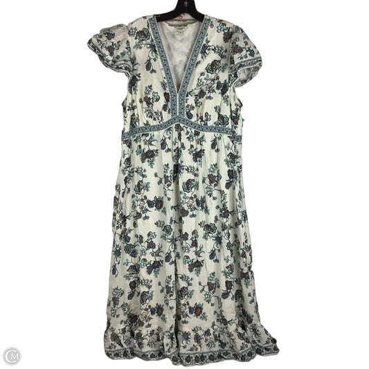 Dress Casual Maxi By Max Studio In Cream, Size: 3x
