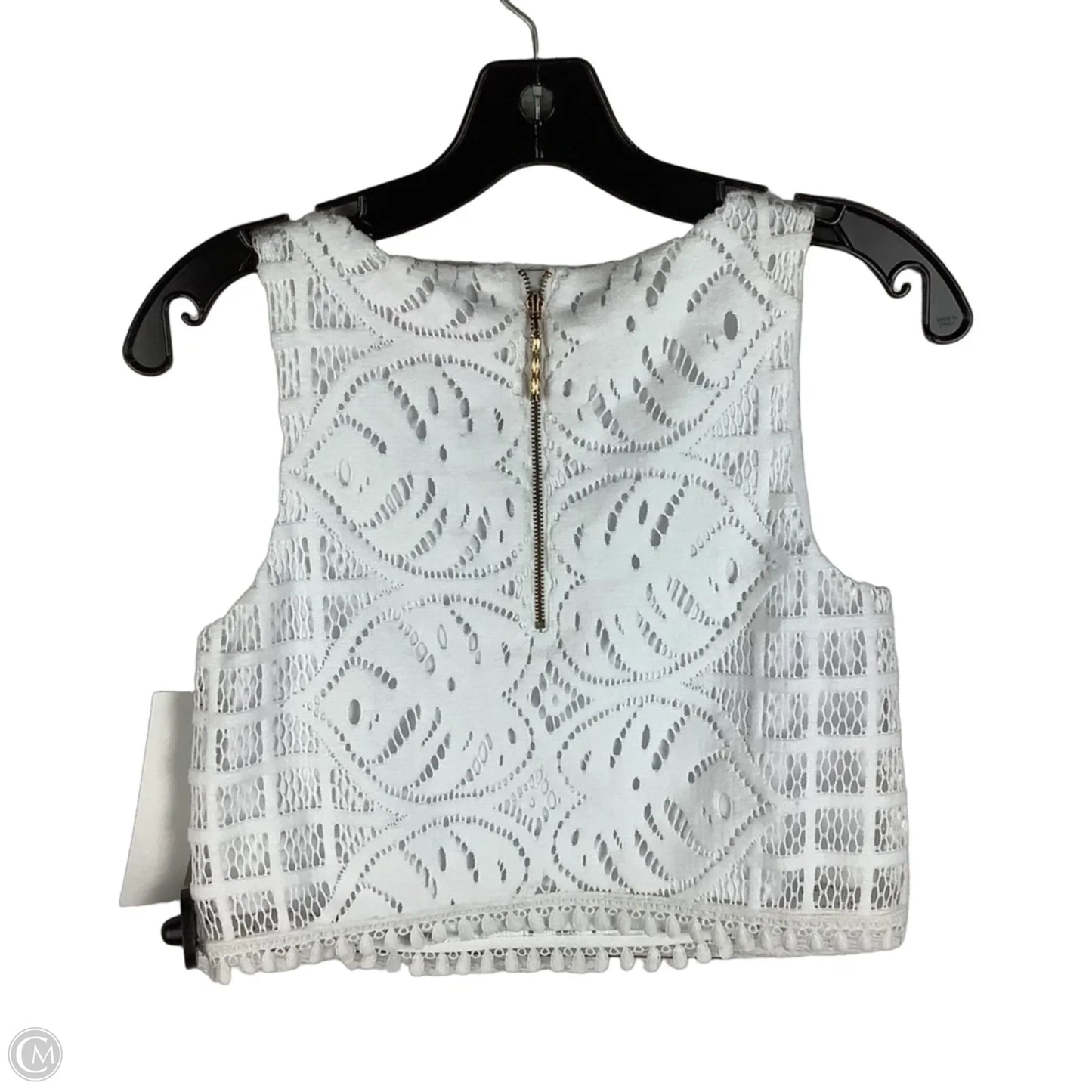 Top Sleeveless Designer By Lilly Pulitzer In White, Size: Xs