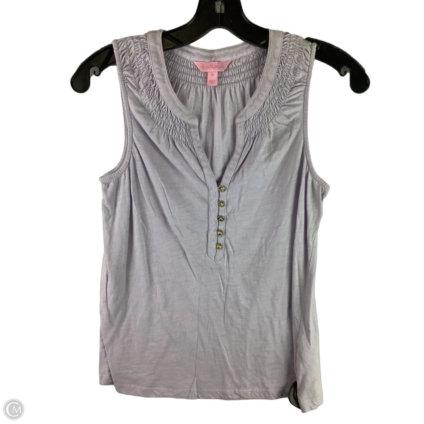 Top Sleeveless Designer By Lilly Pulitzer In Purple, Size: Xs