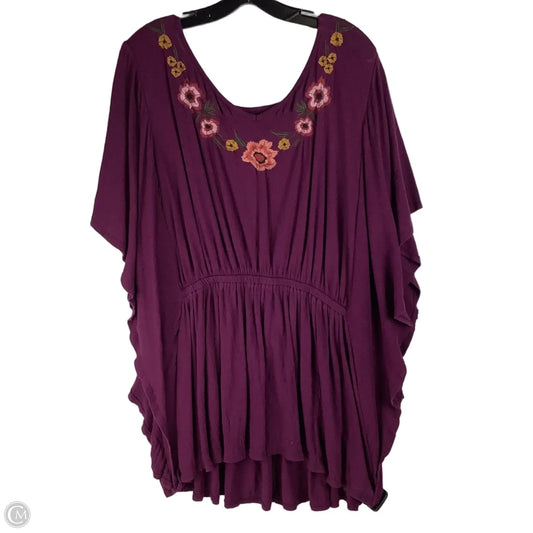 Top Short Sleeve By Lane Bryant In Purple, Size: 18