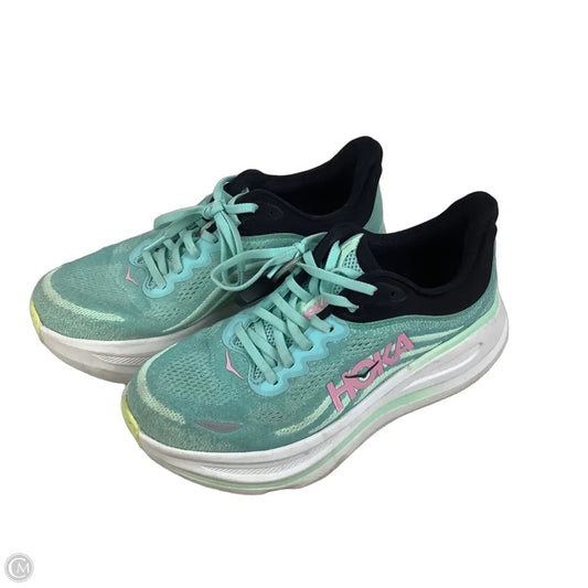 Shoes Athletic By Hoka In Teal, Size: 9.5