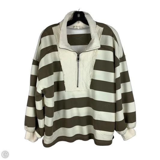 Sweatshirt Crewneck By Entro In Striped Pattern, Size: M